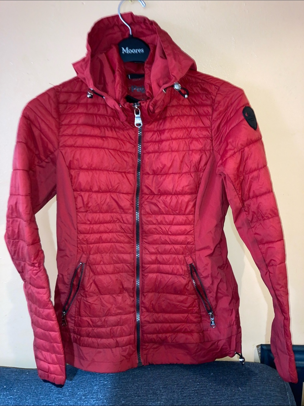Pajar Women's Quilted Hooded Puffer Jacket - Red